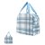 BOLSA XADREZ AZUL - Imagem 1