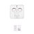 FONE DE OUVIDO AUSCULTADOR CONECTOR DE 3.5 MM BRANCO - Imagem 1