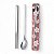Conjunto Hashi E Colher Miniso Sakura Em Aço Inox C/ Estojo - Imagem 5