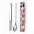 Conjunto Hashi E Colher Miniso Sakura Em Aço Inox C/ Estojo - Imagem 6