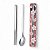 Conjunto Hashi E Colher Miniso Sakura Em Aço Inox C/ Estojo - Imagem 7
