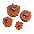 Kit 4 Potes Miniso We Bare Bears Urso Sem Curso Pardo - Imagem 1
