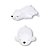 Pelúcia Urso Polar Dormindo 54cm - Imagem 1