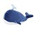 Pelúcia em formato de Baleia Azul Escuro - Imagem 1