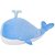 Pelúcia em formato de Baleia Azul Claro - Imagem 1