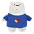 Pelúcia, Urso Sem Curso/WE BARE BEARS, Polar Com Roupinha Azul - Imagem 1