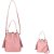 Bolsa Saco Rosa com 2 alças e Franja na Lateral - Imagem 1