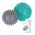 Conjunto de bolas para massagem-2 unidades.Cor Verde e Cinza - Imagem 1