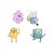 GANCHOS ADESIVOS SÉRIE ADVENTURE TIME BMO, CAROÇO, JAKE E FINN - Imagem 1