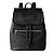 MOCHILA FEMININA COR PRETA SÓLIDA TAMANHO 26,5x26,5x12,5 cm. - Imagem 1