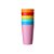 CONJUNTO DE COPOS COLORIDOS DE PLÁSTICO 6 UNIDADES  350ml. - Imagem 1