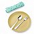 Kit Talheres Inox Com Bolsinha Portátil Miniso Original - Imagem 2