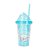 COPO DE PLÁSTICO COM CANUDO E TAMPA MODELO SANRIO CINNAMOROLL 320ml. - Imagem 1