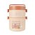 MARMITA BENTO BOX DUPLA MARROM BREAD GUJI GUJI 1700ml. - Imagem 1