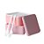MARMITA BENTO BOX DUPLA CAMADA COR ROSA E LILÁS 1600ml. - Imagem 2