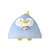 PELÚCIA SUSHI TRIANGULO PINGUIM COR AZUL 44CM. - Imagem 1