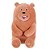 PELÚCIA DA COLEÇÃO URSO SEM CURSO - PARDO SENTADO ( 30CM) - Imagem 1