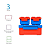 Marmita Bento Box Empilhável Modular Prático Versátil Miniso - Imagem 2