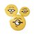 CONJUNTO COM 3 POTES PARA ARMAZENAMENTO DE ALIMENTOS MODELO MINIONS - Imagem 1