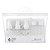 CONJUNTO 5 FRASCOS PLÁSTICOS PARA VIAGEM COM FUNIL COR BRANCO - Imagem 1