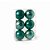 CONJUNTO DE 6 BOLAS VERDES PARA DECORAR ARVORE DE NATAL 8cm. - Imagem 1