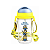 Garrafa Squeeze Infantil com Canudo e Alça Minions Miniso - Imagem 1