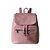 MOCHILA FEMININA DE COR SOLIDA ROSA TAMANHO 26X26X12,5cm. - Imagem 1