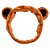 FAIXA DE CABELO PARA MAQUIAGEM MODELO ORELHINHA DE URSO COR MARROM - Imagem 1