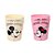 COPO PARA GARGAREJO MODELO DISNEY MICKEY E MINNIE 2 UNIDADES - Imagem 1