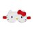 MASCARA PARA DORMIR MODELO SANRIO HELLO KITTY COR BRANCO - Imagem 1