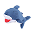 Pelúcia de Tubarão Super Fofinho Ocean Series Miniso - Imagem 1