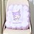 ALMOFADA PILLOW  QUADRADA PARA SOFÁ SANRIO KUROMI 40 X 40 cm. - Imagem 1
