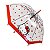 GUARDA CHUVA LONGO TRANSPARENTE SANRIO HELLO KITTY 53 CM. - Imagem 1