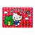 TAPETE MACIO SANRIO COLEÇÃO HELLO KITTY VERMELHO TAMANHO 60X40 CM. - Imagem 1