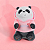 Pelúcia Panda Fofinha com Roupa Rosa Urso Sem Curso Miniso - Imagem 7