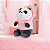 Pelúcia Panda Fofinha com Roupa Rosa Urso Sem Curso Miniso - Imagem 9