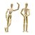 Boneco Will De Madeira 15,5cm. Golden Rio - Imagem 1