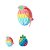 PORTA MOEDAS COLORIDO POP IT - FRUTAS - Imagem 1