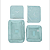 KIT ORGANIZADOR DE MALA ( 4 PEÇAS)VERDE ÁGUA - Imagem 2