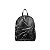 MOCHILA COM ZIPER PRETA /RISCOS BRANCOS TAMANHO 30X24X10 CM. - Imagem 1
