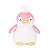 PELÚCIA DE PINGUIM NOIVA COR ROSA TAMANHO 37 CM. - Imagem 2