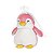 PELÚCIA DE PINGUIM NOIVA COR ROSA TAMANHO 37 CM. - Imagem 1