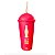 COPO SHAKE COCA COLA COM TAMPA E CANUDO 500 ML. - Imagem 3