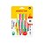 KIT CANETA MARCA TEXTO DESTAQ 4 CORES NEON COMPACTOR - Imagem 1