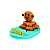 Suporte de Mesa Fofo para Celular BT21 Shooky Miniso - Imagem 1