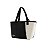 BOLSA TERMICA MOUSSE VINTAGE BICOLOR PRETO E BEGE 36X21X14CM - Imagem 3