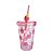 COPO PLÁSTICO COM PAREDE DUPLA E CANUDO DISNEY LOTSO FRUTAS 320 ML. - Imagem 2