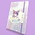 CADERNO CAPA DURA MODELO SANRIO KUROMI 80 FOLHAS. - Imagem 10