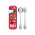 Kit Talheres Inox Hello Kitty Com Estojo Fofo Sanrio Miniso - Imagem 1
