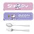CONJUNTO DE TALHERES INOX SNOOPY EXPLORADOR ESPACIAL 17 CM. - Imagem 1